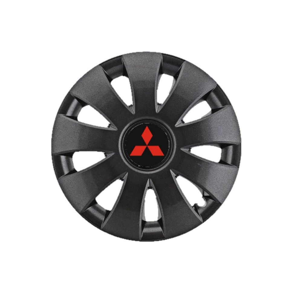 4 darabos Aura grafit R15 dísztárcsa szett, Mitsubishi személygépkocsikhoz