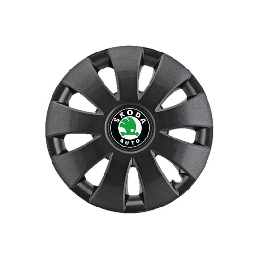 4 darabos Aura grafit R15 dísztárcsa szett, Skoda személygépkocsikhoz