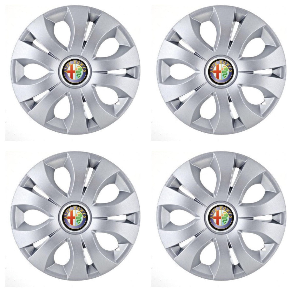 Set 4 Capace Roti 16 inchi (R16), Compatibil Cu Alfa Romeo, model Top Gri