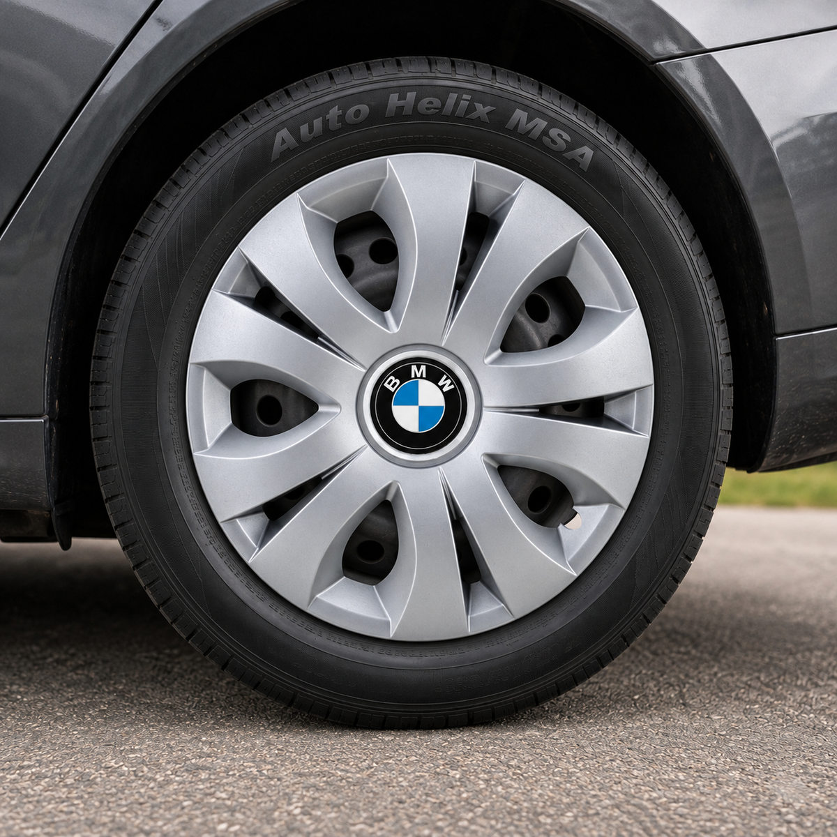 Set 4 Capace Roti 16 inchi (R16), Compatibil Cu BMW, model Top Gri