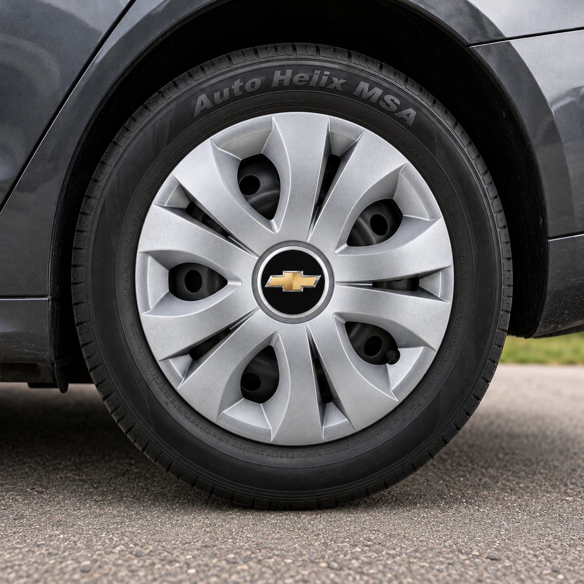 Set 4 Capace Roti 16 inchi (R16), Compatibil Cu Chevrolet, model Top Gri
