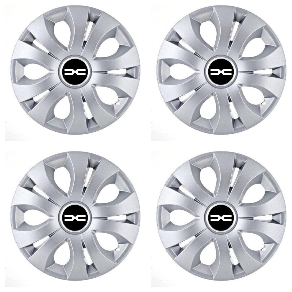 Set 4 Capace Roti 16 inchi (R16), Compatibil Cu Dacia Nou, model Top Gri