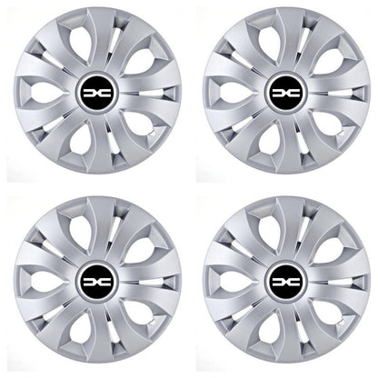 Set 4 Capace Roti 16 inchi (R16), Compatibil Cu Dacia Nou, model Top Gri