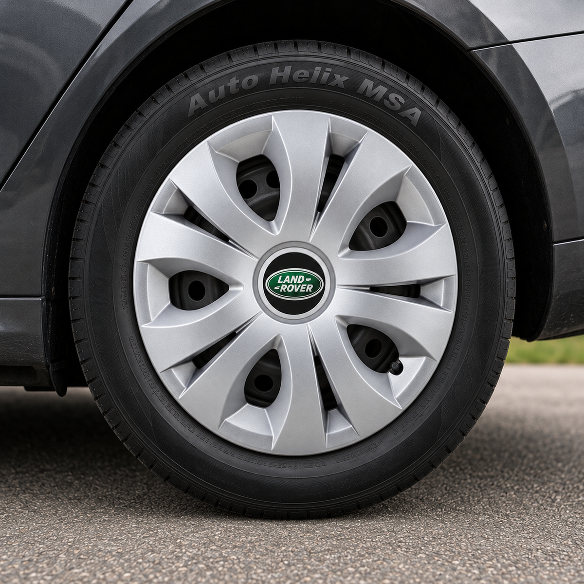 Set 4 Capace Roti 16 inchi (R16), Compatibil Cu Land Rover, model Top Gri