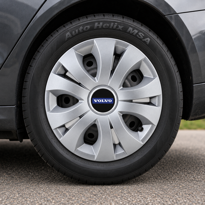 Set 4 Capace Roti 16 inchi (R16), Compatibil Cu Volvo, model Top Gri