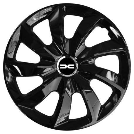 4 darabos Autohelix MSA® dísztárcsa készlet 14 colos felnikre, Dacia Nou, Stig fekete modellekhez