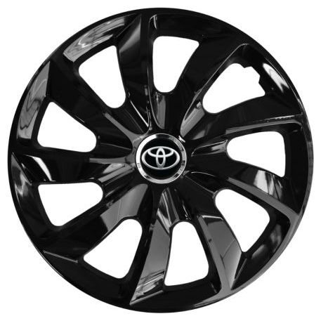 Set 4 Capace Roti Autohelix MSA® potrivite jantelor de 14 inch, pentru Toyota, model Stig Black