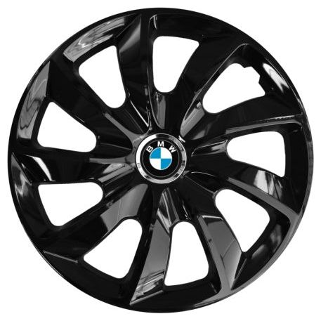 Set 4 Capace Roti Autohelix MSA® potrivite jantelor de 14 inch, pentru BMW, model Stig Black