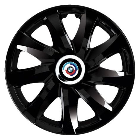 4 darabos Autohelix MSA® dísztárcsa készlet, 14 colos felnikre alkalmas, új BMW-hez, Drift Black modellhez