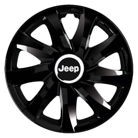 Set 4 Capace Roti Autohelix MSA® potrivite jantelor de 14 inch, pentru Jeep, model Drift Black