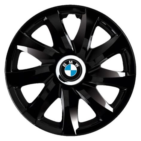 Set 4 Capace Roti Autohelix MSA® potrivite jantelor de 14 inch, pentru BMW, model Drift Black