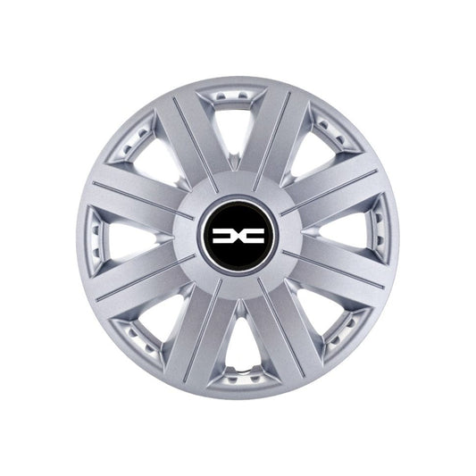 4 darabos Autohelix MSA® dísztárcsa készlet, 14 colos felnikre alkalmas, Dacia új Cosmos Gray modellhez