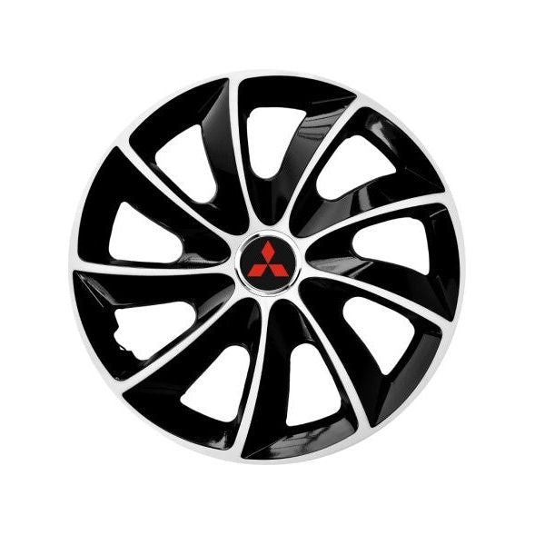 4 darabos dísztárcsa készlet 14 colos felnikre, Mitsubishi, Stig Extra fekete és fehér modellekhez
