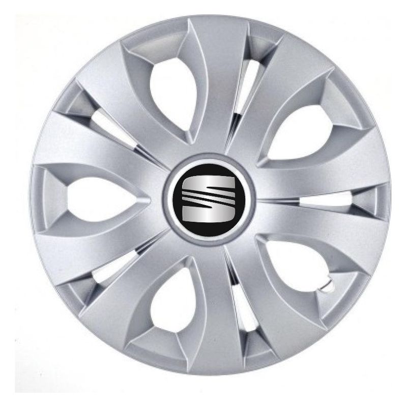4 darabos Autohelix MSA® dísztárcsa készlet 14 colos felnikre, kompatibilis a Seat modellel, Top Gray modell