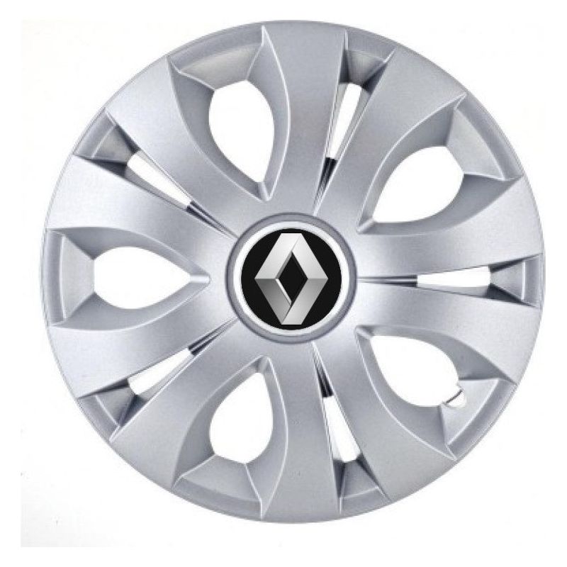 Комплект 4 броя тасове за джанти 14 инча (R14), съвместими с Renault, модел Top Grey