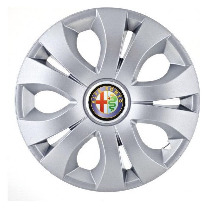 4 db 14 colos (R14) dísztárcsa készlet, Alfa Romeo kompatibilis, Top Grey modell