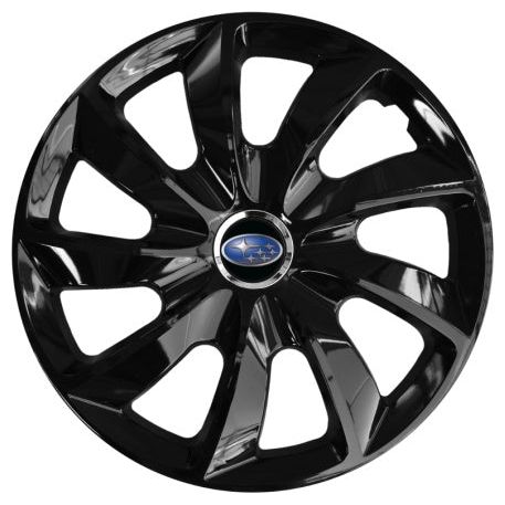 Комплект 4 таса Autohelix MSA® подходящи за 15-инчови джанти, за Subaru, модел Stig Black