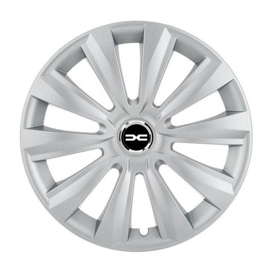 4 darabos Autohelix MSA® dísztárcsa készlet 15 colos felnikre, Dacia New Delta Gray modellhez
