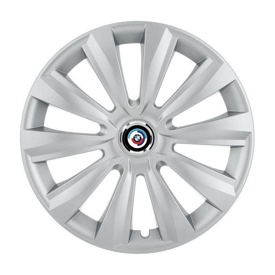 4 darabos Autohelix MSA® dísztárcsa készlet 15 colos felnikre, BMW új Delta szürke modellhez