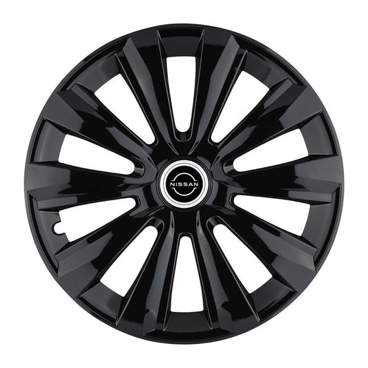 4 darabos Autohelix MSA® kerékborító készlet 15 colos felnikre, Nissan New Delta fekete modellhez