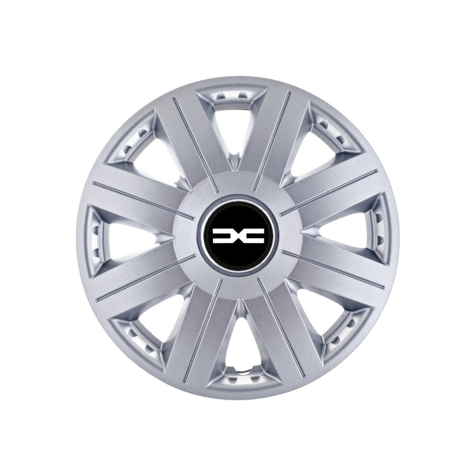 4 darabos Autohelix MSA® dísztárcsa készlet 15 colos felnikre, Dacia új Cosmos szürke modelljéhez