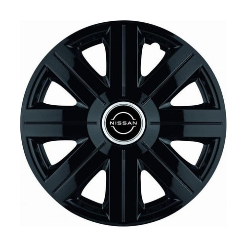 Set 4 Capace Roti Autohelix MSA® potrivite jantelor de 15 inch, pentru Nissan Nou model Cosmos Black