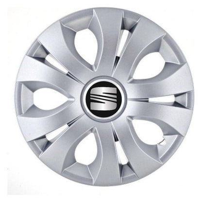 Set 4 Capace Roti 15 inchi (R15), Compatibil Cu Seat, model Top Gri