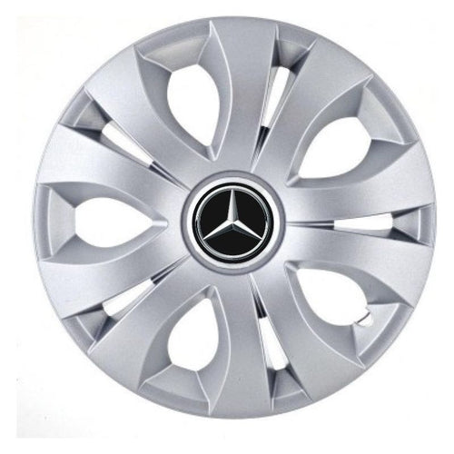Set 4 Capace Roti 15 inchi (R15), Compatibil Cu Mercedes, model Top Gri