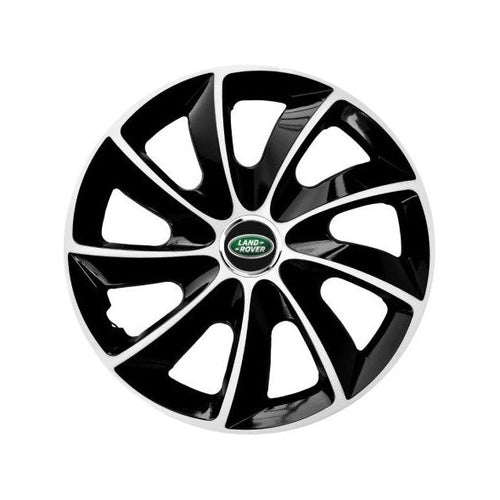 Set 4 Capace Roti potrivite jantelor de R16 inch, pentru Land Rover, model Stig Extra Black & White