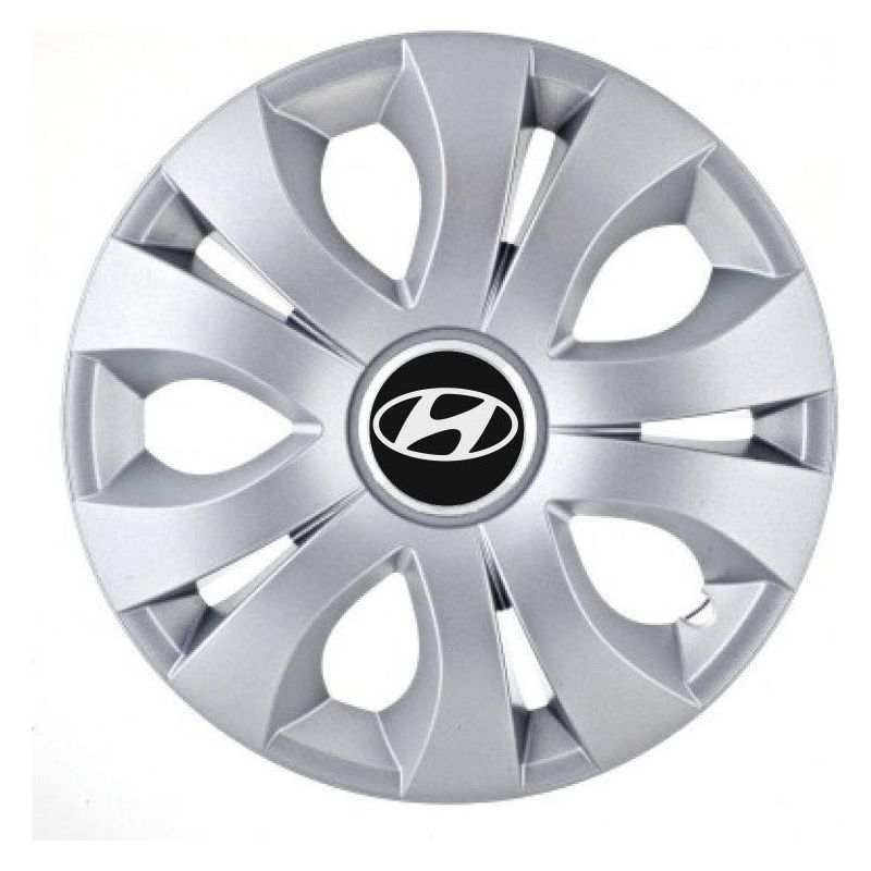 Set 4 Capace Roti 16 inchi (R16), Compatibil Cu Hyundai, model Top Gri