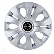 Set 4 Capace Roti 16 inchi (R16), Compatibil Cu Nissan Nou, model Top Gri