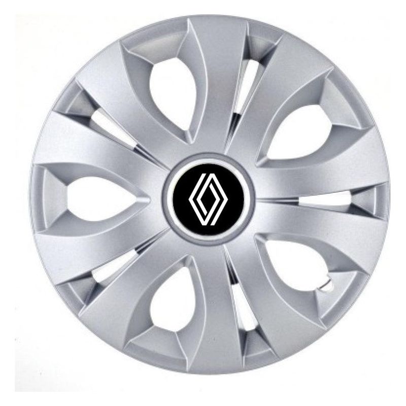 Set 4 Capace Roti 16 inchi (R16), Compatibil Cu Renault Nou, model Top Gri