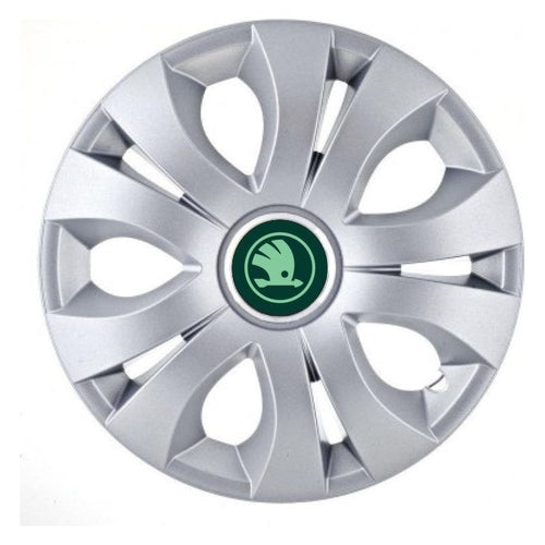 Комплект 4 таса за 16 инчови джанти, съвместими със Skoda Nou Verde, модел Top Grey