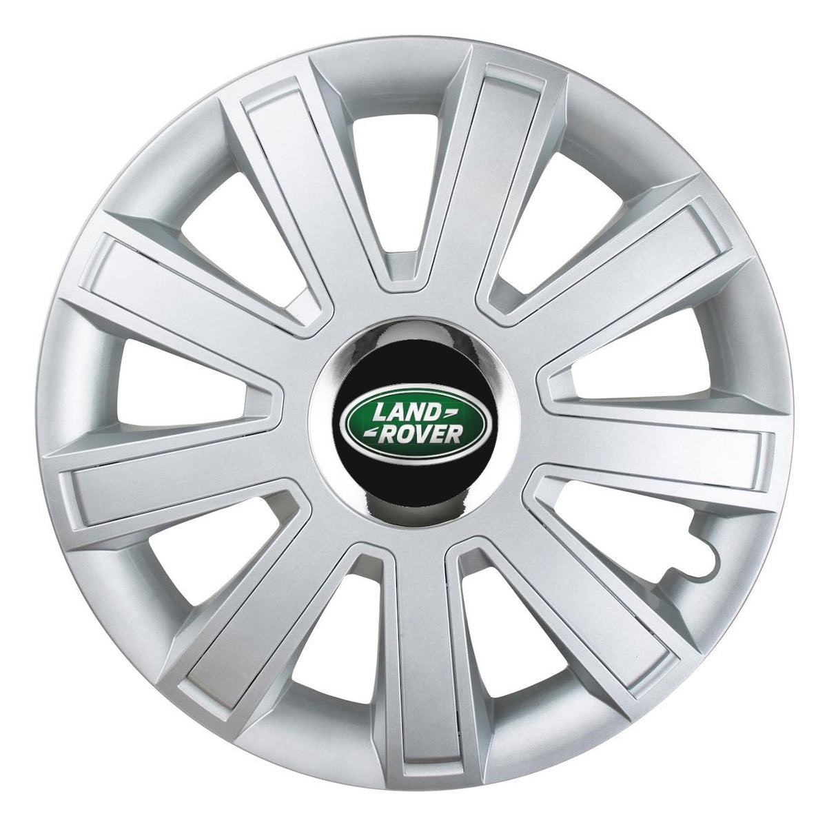 Set 4 Capace Roti, potrivite jantelor de R14, pentru Land Rover, model flash cromat