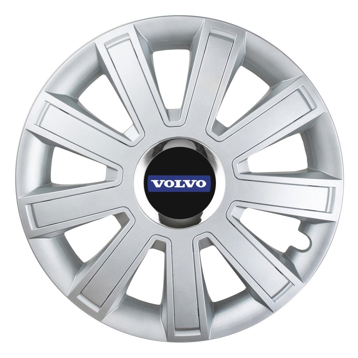 Set 4 Capace Roti, potrivite jantelor de R14, pentru Volvo, model flash cromat