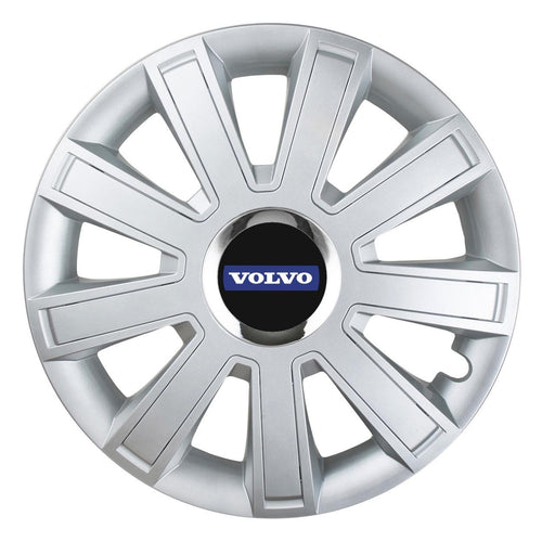 Set 4 Capace Roti, potrivite jantelor de R14, pentru Volvo, model flash cromat