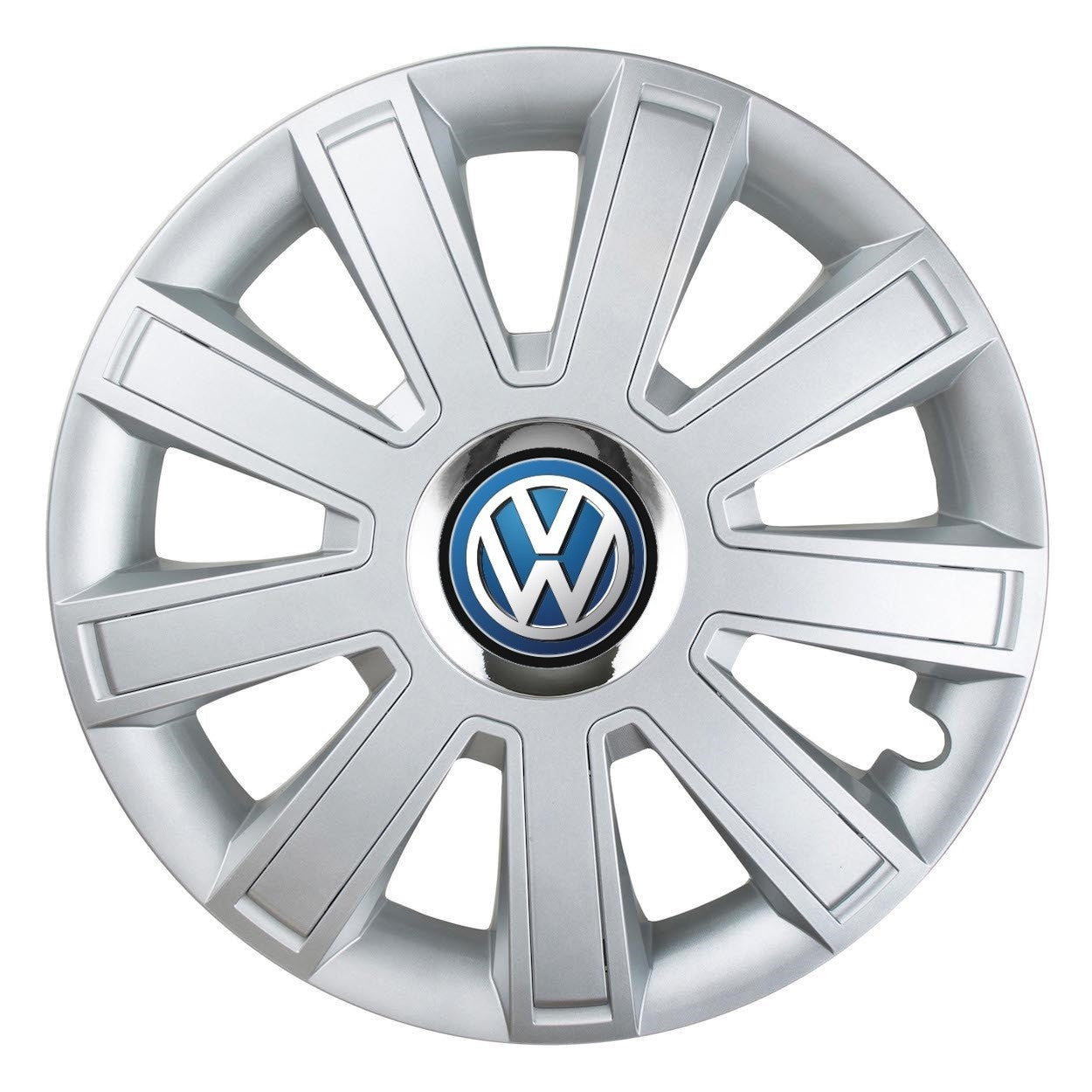 Set 4 Capace Roti, potrivite jantelor de R14, pentru Volkswagen, model flash cromat