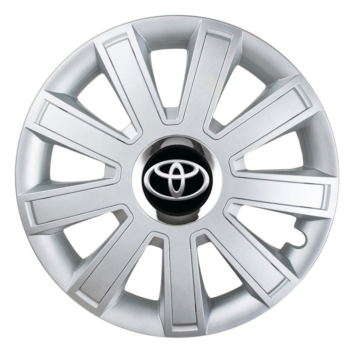 Set 4 Capace Roti, potrivite jantelor de R14, pentru Toyota, model flash cromat