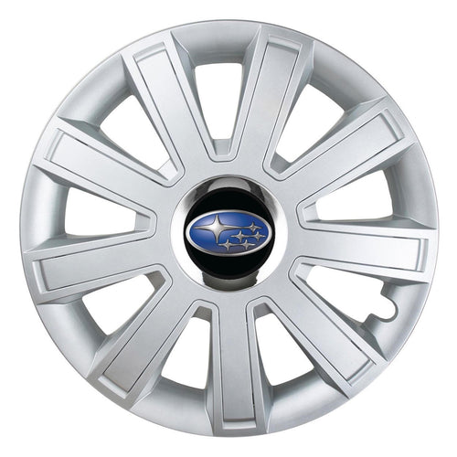 Set 4 Capace Roti, potrivite jantelor de R14, pentru Subaru, model flash cromat