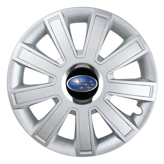 Set 4 Capace Roti, potrivite jantelor de R14, pentru Subaru, model flash cromat