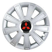 Set 4 Capace Roti, potrivite jantelor de R14, pentru Mitsubishi, model flash cromat