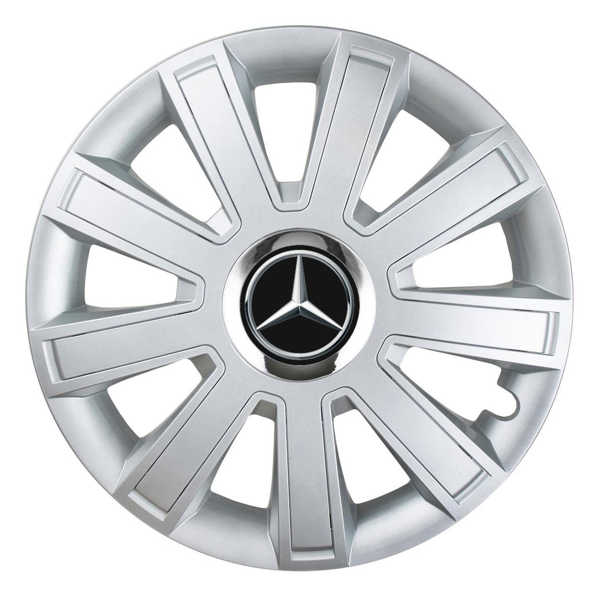 Set 4 Capace Roti, potrivite jantelor de R14, pentru Mercedes-Benz, model flash cromat