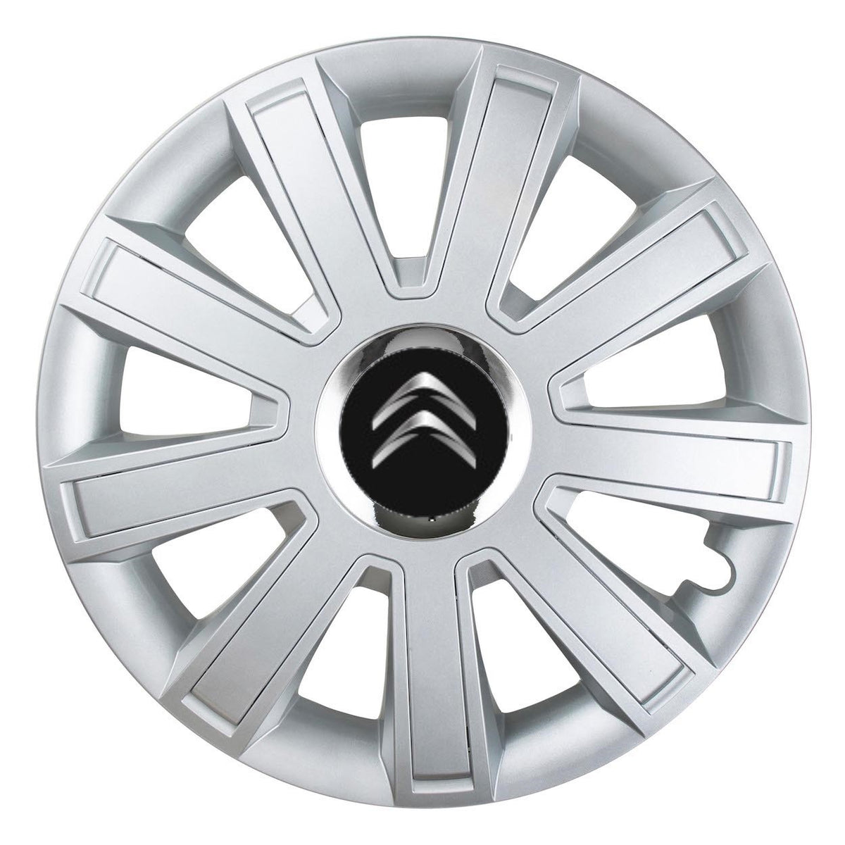 Set 4 Capace Roti, potrivite jantelor de R14, pentru Citroen, model flash cromat
