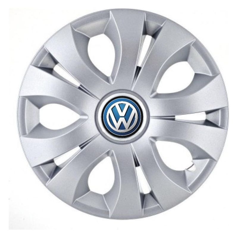Set 4 Capace Roti, potrivite jantelor de R15, Compatibil Cu Volkswagen, model top crom