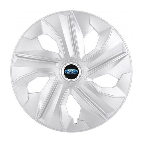 Set 4 Capace Roti, potrivite jantelor de R15, pentru Ford, model luna cromat