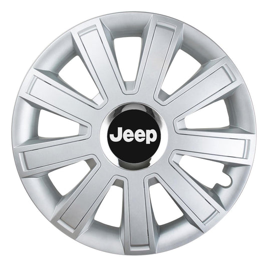 Комплект 4 таса, подходящи за джанти R15, за Jeep, модел flash хром