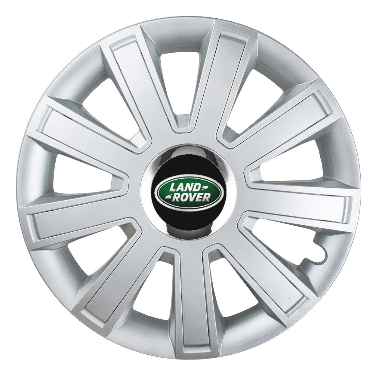 Set 4 Capace Roti, potrivite jantelor de R15, pentru Land Rover, model flash cromat