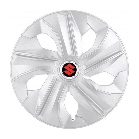 Set 4 Capace Roti, potrivite jantelor de R15, pentru Suzuki, model luna cromat