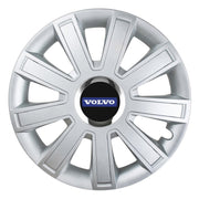 4 darabos dísztárcsa készlet, R15 felnikre alkalmas, Volvo autókra, krómozott villámmodell