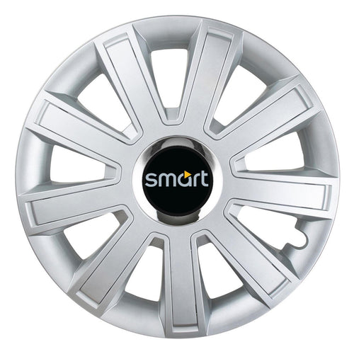 Set 4 Capace Roti, potrivite jantelor de R15, pentru Smart, model flash cromat